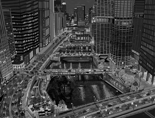 Chicago night view