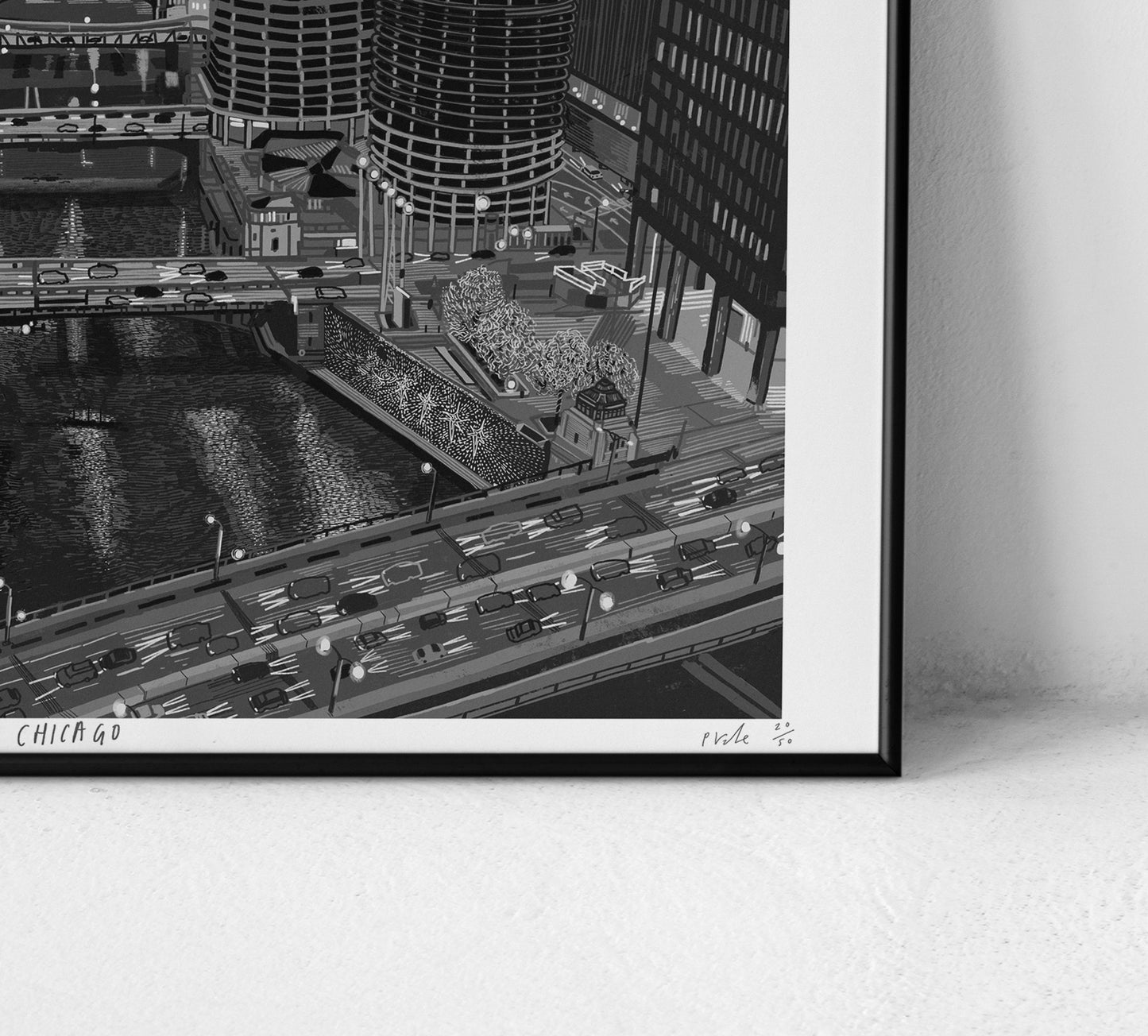 Chicago night view