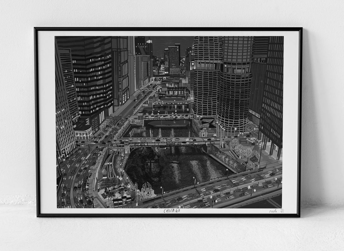 Chicago night view